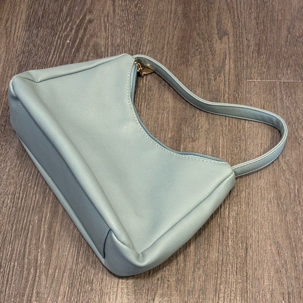 Cream Blue Purse